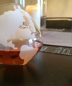 Etched Spinning/Rocking Globe Whiskey Glass - 8Oz For Scotch Rum Bourbon Tequ.. 13 57 ba3be2d2 f6a6 41f9 9e8a 328893040ac2