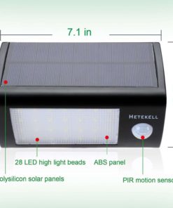 Hetekell 28 Led Super Bright Solar Motion Sensor Light For Outdoor Wall Yard .. 14 57 baa5e933 16cf 4e06 9388 fab64958c649