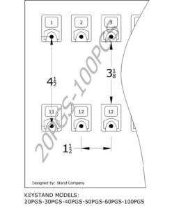 Key Rack Key Stand For Car Dealers W/60 Numbered Hooks 5 57 bbb00c54 f78a 4ab6 8c5e 6c81b304cf89