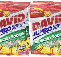 David's Sunflower Seeds Reduced Sodium 5.25 Oz (Pack Of 12) - Swiftsly