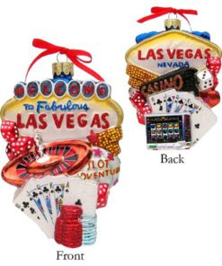 Kurt Adler C4056 Las Vegas Glass Cityscape Ornament 5-1/2-Inch 5 57 be88ed4e c9a6 4a2f ac0c c8a5eda6d14d