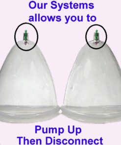 Alternative view of Kangzhu 2-Cup Breast Enlargement And Massage Cupping Set Large