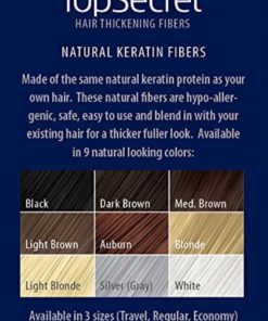 Top Secret Hair Thickening Fibers - New Compact Design! Black (.25 Oz.) .25 Oz 12 57 bf4d9df0 b1bd 49dc adc5 d954171121f9