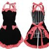 Hyzrz Women's Apron With Pockets Black And Red 8 57 bfdd2581 487d 4d6a 8c6d 6d2df40f2484