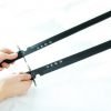 Bladesusa Hk-6183 Twin Ninja Swords Two-Piece Set Black 28-Inch Overall - $32.95