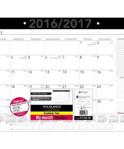 Alternative view of At-A-Glance Academic Year Desk Pad Calendar Monthly July 2016 - June 2017 Jul..
