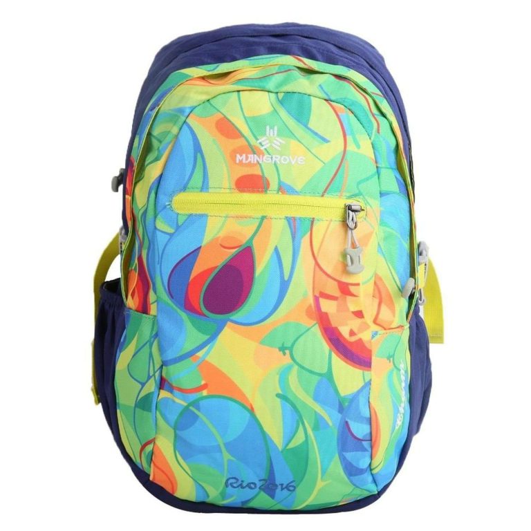 Mangrove Charm Waterproof School Backpack 20L Blue Rio Print