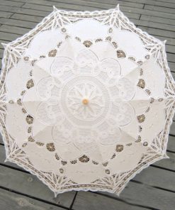 Alternative view of Tinksky Lace Umbrella Parasol Romantic Wedding Umbrella Photograph Ivory