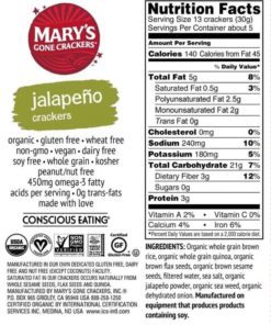 Mary's Gone Crackers Hot 'N Spicy Jalapeno 5.5 Ounce Box (Pack Of 12) 12 57 c3d4e8ed a865 4494 adc7 8baf07370114