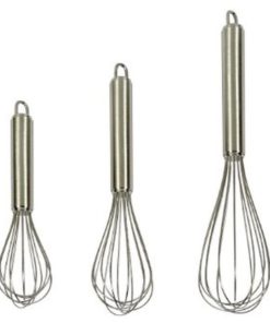 My Choice-Set Of 3 Stainless Steel Whisks