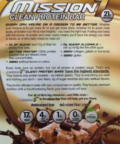 Mission1 Clean Protein Bar Chocolate Chip Cookie Dough 4 X 2.12 (60G) Oz Bars 4 57 c47756cd e630 4373 8855 d222174a0390