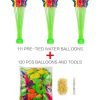 Kemuse 3 Bunches Of 111 Self Tie Water Balloons With Refill Kit Includes 1Pcs..