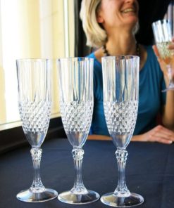 Set Of 4 Champagne Flutes With Crystal Effect - Plastic Sparkling Wine Glasse.. 14 57 c4fe72ea 057b 4fdb 9340 8a237edfd618