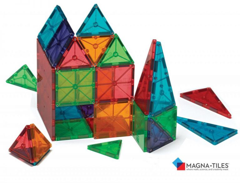 Magna-Tiles Clear Colors 100 Piece Set