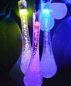 Kitclan 20Ft 30Leds Outdoor Solar String Lights - Multi-Color Water Drop Stri.. 31 57 c5e79c0b 1a85 4587 a9e8 32b1f10fed63 1