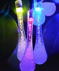 Kitclan 20Ft 30Leds Outdoor Solar String Lights - Multi-Color Water Drop Stri.. 22 57 c5e79c0b 1a85 4587 a9e8 32b1f10fed63