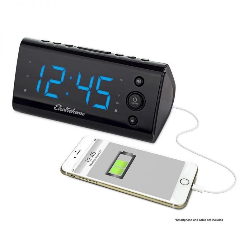 Electrohome Alarm Clock Radio With Usb Charging For Smartphones & Tablets Inc..