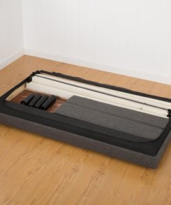 Zinus Upholstered Square Stitched Platform Bed With Wooden Slats Queen 12 57 c7c169d2 990a 4773 b441 e040bb88fd49