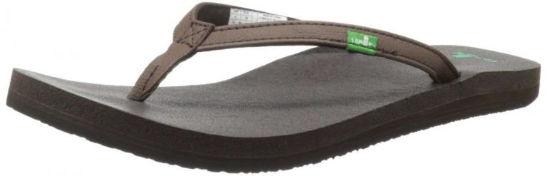 Sanuk Women's Yoga Joy Flip-Flop Brown 7 B(M) Us