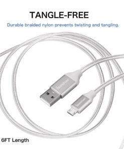 Alternative view of Iseeker Micro Usb Charger(6Ft)3 Pack High Charging Speed Usb 2.0 A Male To Mi..