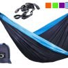 Double Outdoor Camping Hammocks - Weather Resistant Lightweight Parachute Nyl.. 9 57 c86a5623 69c7 42df 86d0 fff7a8487d0d