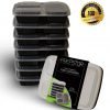 Prepstor 3 Compartment Food Containers With Lids Bento/Lunch Box Divided Plat.. 14 57 c8bd219c 50f2 426b 86a8 7d2ff902054b