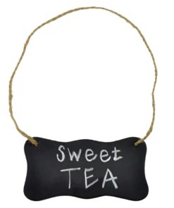 Alternative view of Decorative Black Metal Erasable Mini Chalkboard Hanging Sign / Beverage Label