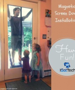 Magnetic Screen Door Full Frame Velcro. Fits Door Openings Up To 34"X82" Max 9 57 cb2c689a 5994 479c a71e 61ea6b349be9