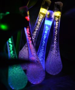 Kitclan 20Ft 30Leds Outdoor Solar String Lights - Multi-Color Water Drop Stri.. 25 57 cb935d79 0661 413e 9b6c b9676eb73e9d