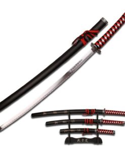 Alternative view of Bladesusa Sw-68Lbk4 Samurai Sword Set (3-Piece) Black