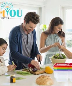 3-Compartment Multicolored Bento Lunch Box Containers For Adults & Kids (6 Pa.. 9 57 ccbc675d 5013 4f6f 8e6c cccdf6c028b6