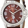 U.S. Polo Assn. Classic Men's Usc50227 Silver-Tone Watch With Faux-Leather Band 2 57 cdc30ea8 aa90 4dd6 86c5 7b4734611765