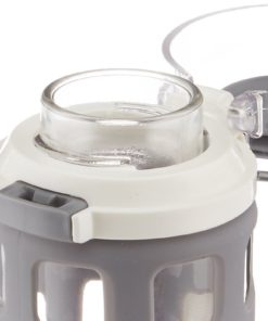 Alternative view of Ello Syndicate Bpa-Free Glass Water Bottle With Flip Lid 20-Ounce Grey Ello