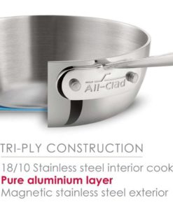 All-Clad 4201.5 Stainless Steel Tri-Ply Bonded Dishwasher Safe Sauce Pan With.. 7 57 ce59a862 90de 418d bb19 dc22de496063