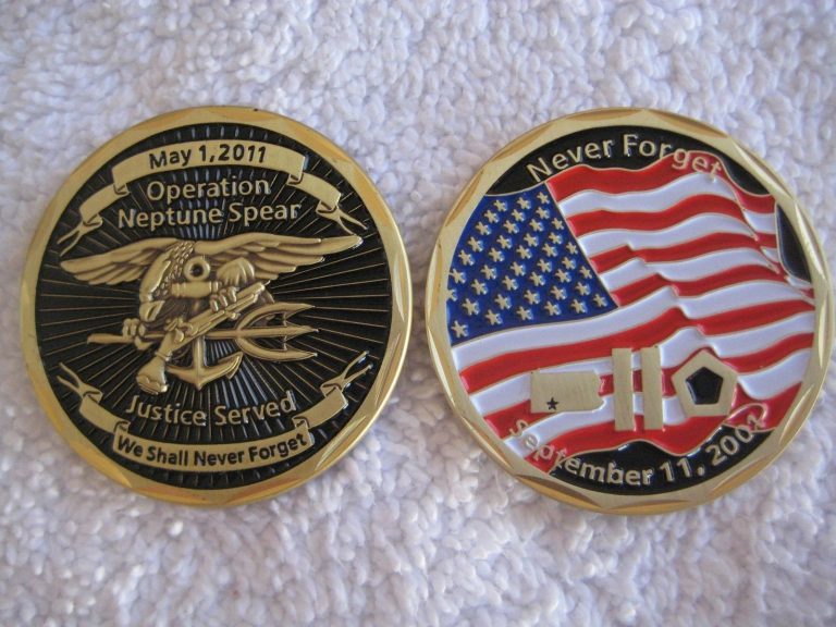 Operation Neptune Spear Navy Seal Challenge Coin (Bin Laden E-Kia)