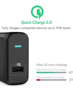 Alternative view of Anker 18W Quick Charge 2.0 Wall Charger For Smart Phones Black Anker
