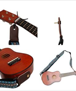 Music First Country Style Soft Cotton & Genuine Leather Ukulele Strap Ukulele.. 15 57 d10408ff 7572 44f1 9f86 0360aa4eceac