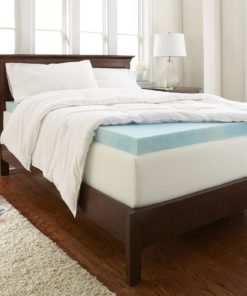 Alternative view of Purasleep Gel Enhanced 3" Memory Foam Mattress Topper - Made In The Usa - 3-Y..