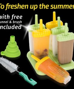 Alternative view of Lebice Popsicle Molds - Bpa Free - Homemade Ice Pop Maker - Drip Guard And Tr..