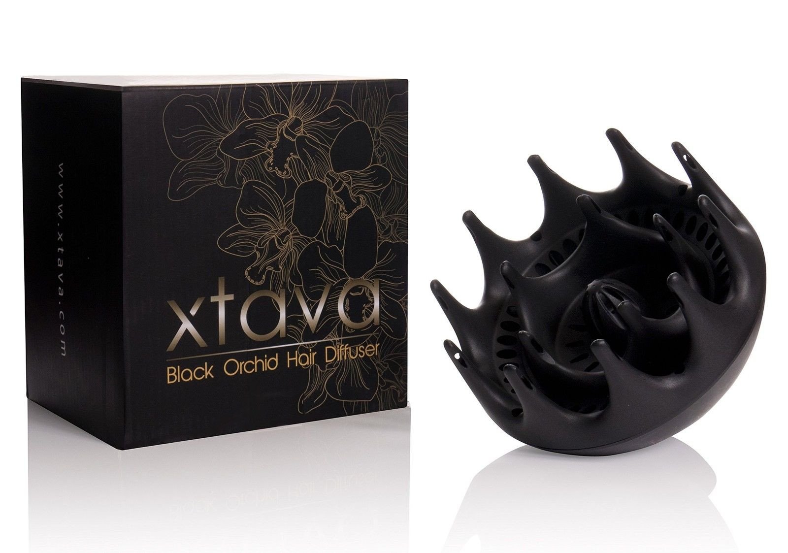 Xtava Black Orchid Large Hair Diffuser - Enhance And Define Curls And