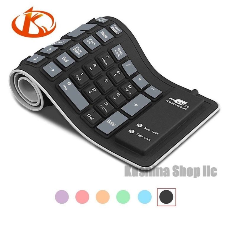 Kushina Foldable Silicone Keyboard Usb Wired Flexible Soft Waterproof Compute..