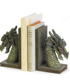 Gifts & Decor Fierce Dragon Mystical Muted Soft Green Color Bookend