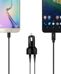 Aukey Car Charger With 36W Dual Quick Charge 2.0 Port & Usb-A To C Cable And .. 11 57 d42a73f2 4bec 494d b661 0df72dc5f4e7