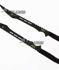 Alternative view of Swordmaster - 27" Stainless Steel Dual Full Tang Blade Black Ninja Sword Mach..