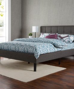Zinus Upholstered Square Stitched Platform Bed With Wooden Slats Queen 9 57 d5b4bfa2 639b 427b b3fc bda4f5fd72de