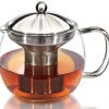 Willow & Everett Teapot Kettle With Warmer - Tea Pot And Tea Strainer Set - T..