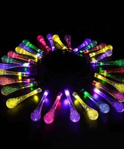 Kitclan 20Ft 30Leds Outdoor Solar String Lights - Multi-Color Water Drop Stri.. 32 57 d6cb710e 82f9 4ebb 9999 f55f139cdb9c 1