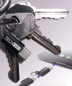 Alternative view of Techmatte Usb-C To Micro Usb Adapter Convert Connector [With Keychain Hole] F..
