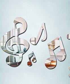 Alternative view of Ximei Modern Acrylic Mirror Music Note Home Decoration Diy Art Sticker Wall D..