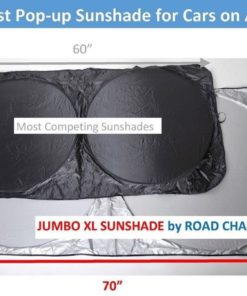 Road Charms Car Sunshade - Jumbo Xl (70 X 35 Inches) Window Sun Shade - Easy .. 11 57 d7850b28 9b33 4e04 8a23 afd7dceb3f54